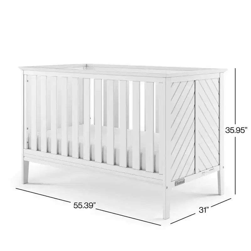3-in-1 Convertible Crib, Converts to Day Bed, Toddler Bed, 3 Mattress Positions, Non-Toxic, Baby Safe Finish
