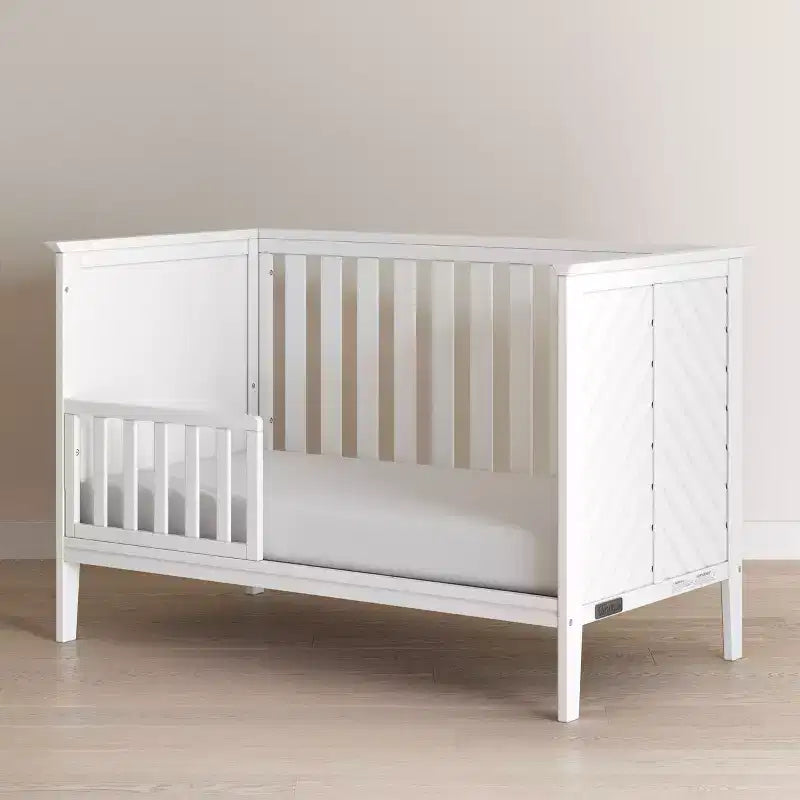 3-in-1 Convertible Crib, Converts to Day Bed, Toddler Bed, 3 Mattress Positions, Non-Toxic, Baby Safe Finish