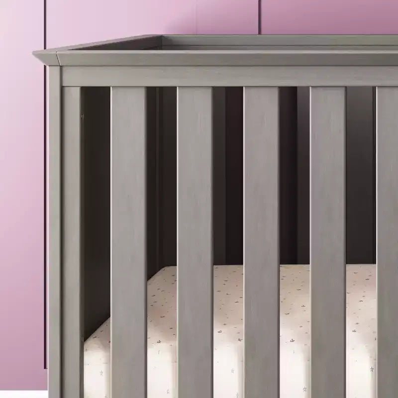 3-in-1 Convertible Crib, Converts to Day Bed, Toddler Bed, 3 Mattress Positions, Non-Toxic, Baby Safe Finish