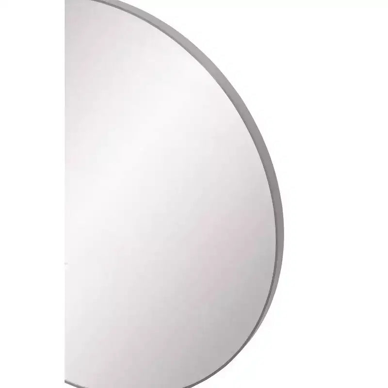 36" Contemporary Wood Round Wall Mirror