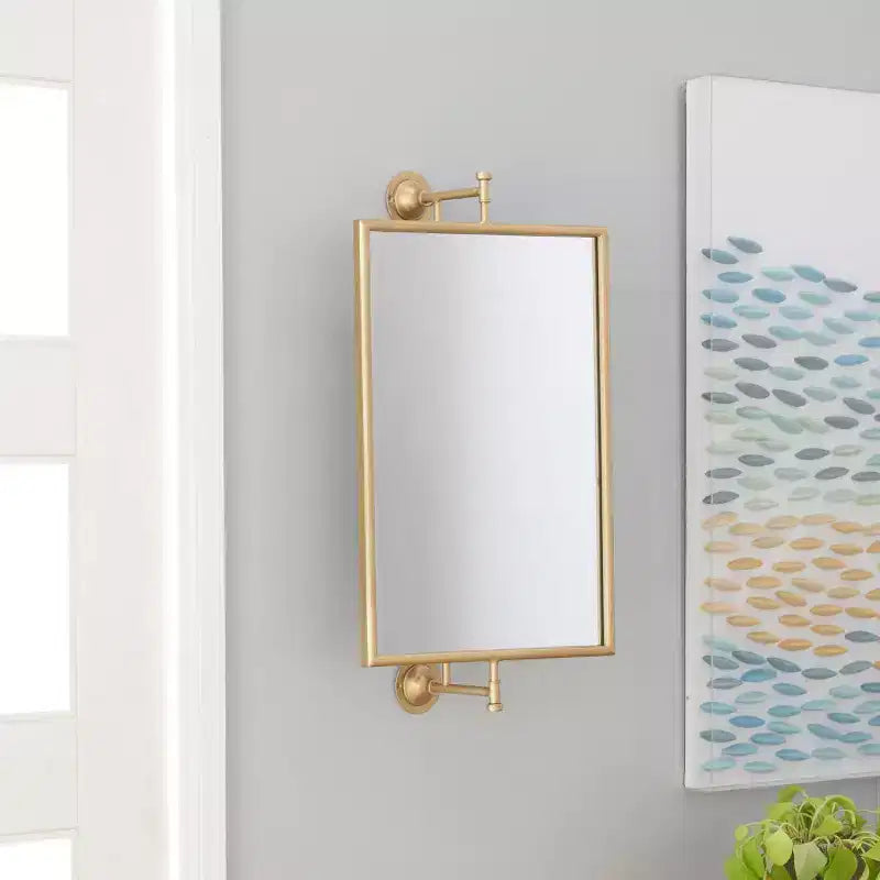 Metal Handmade Rectangular Shaped Wall Mirror
